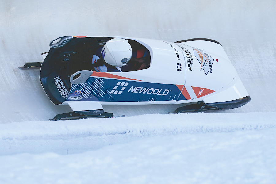 Bobslee duo: Jaybre en Loren