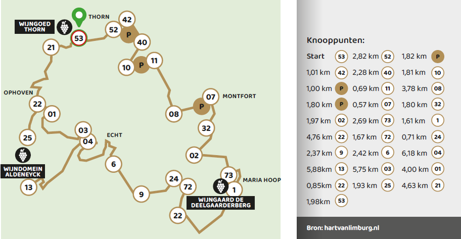 Fietsroute Midden-Limburg
