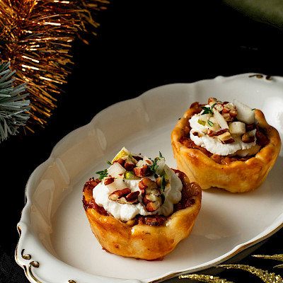 Brietaartjes met ricotta & peer