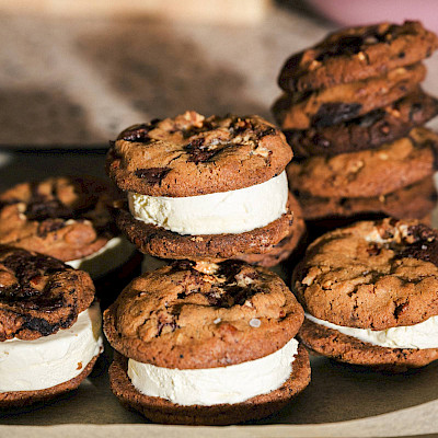 Smore’s cookies Ice cream Sandwiches