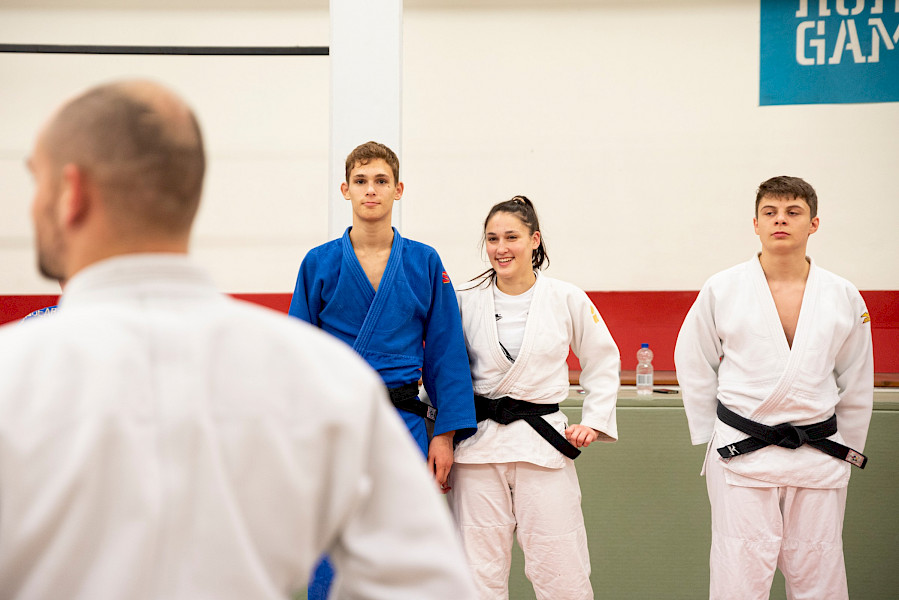 Familieband op de tatami